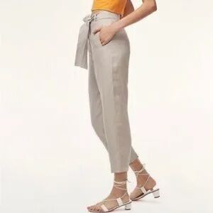 Wilfred Greyish taupe tie front pants